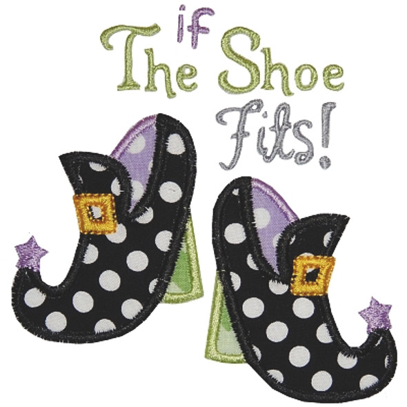 If Witch Shoes Fit Machine Embroidery Design