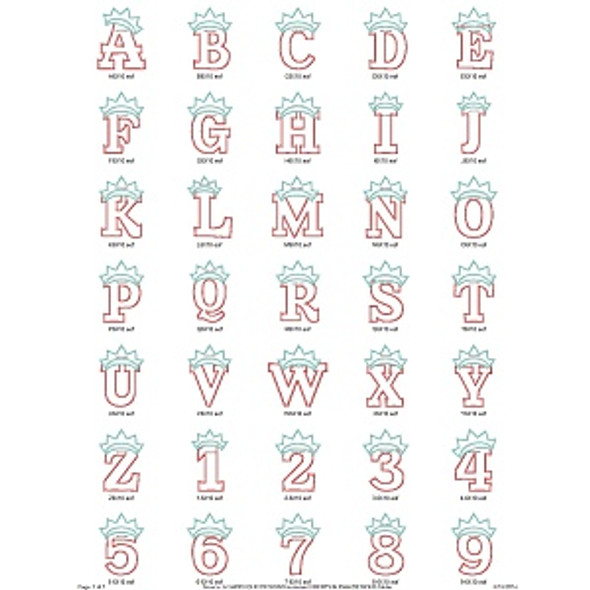 Liberty Alphabet Embroidery Font Design