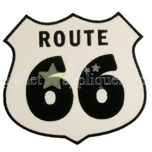 Route 66 Applique Machine Embroidery Design