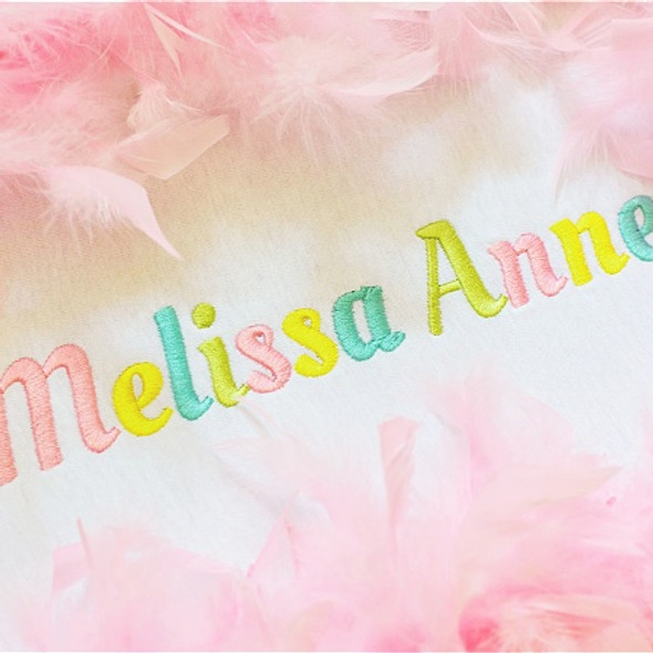 Melissa Font Machine Embroidery Design