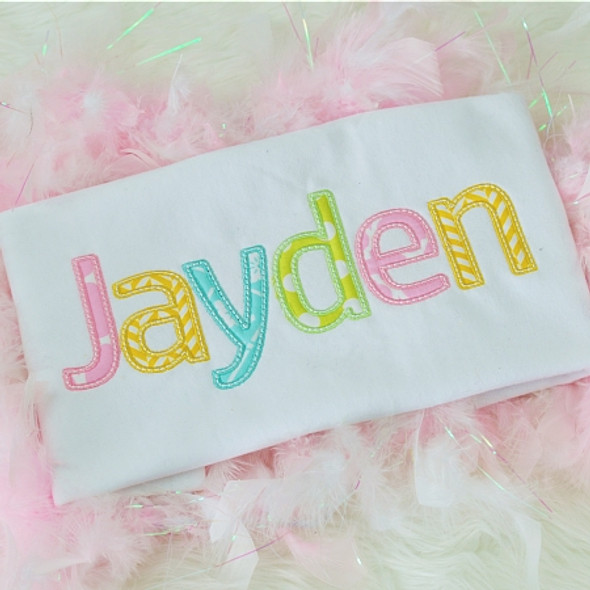 Jayden Alpha Machine Embroidery Design