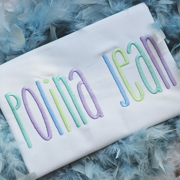 Polina Font Machine Embroidery Design