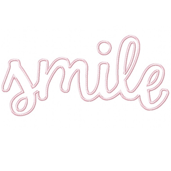 Smile Applique Machine Embroidery Design
