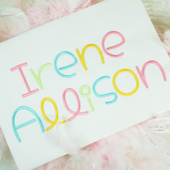 Irene Embroidery Font Machine Embroidery Design