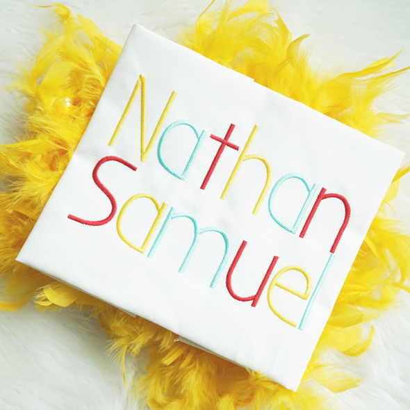 Nathan Embroidery Font Machine Embroidery Design