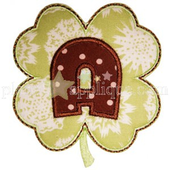 Shamrock Applique Alphabet Machine Embroidery Design