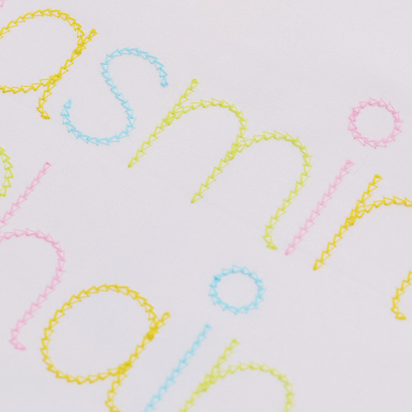 Jasmine Chain Embroidery Alphabet Font Design