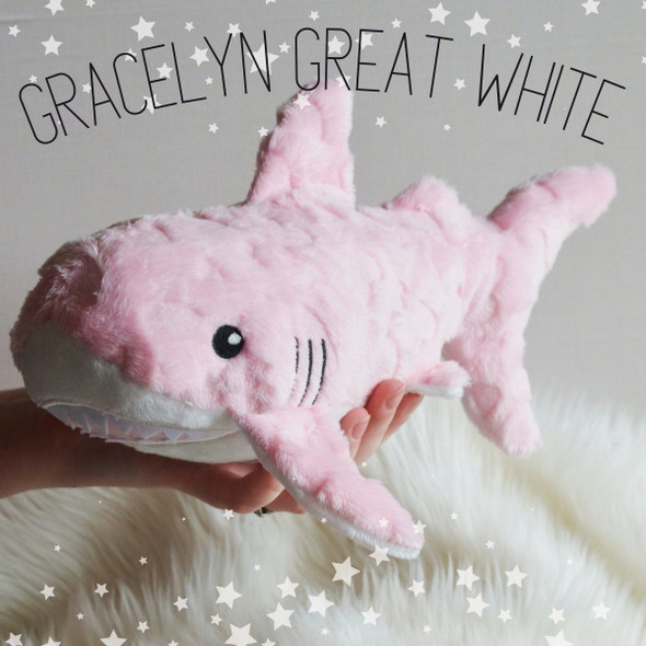 In the Hoop Gracelyn Great White Shark Plush