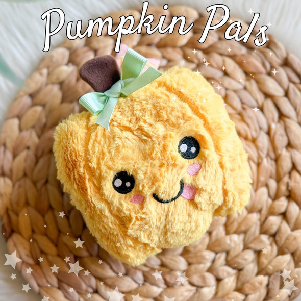 Pumpkin Pals Plushie Machine Embroidery Design for Instant Download