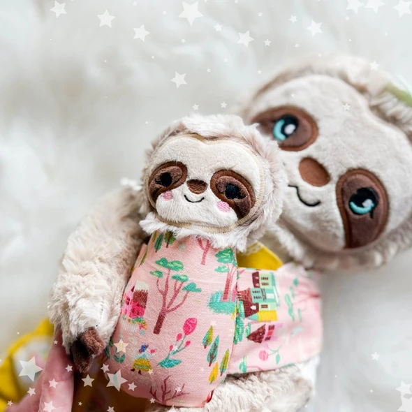 Sloth Plushie Doll Machine Embroidery Design For Instant Download