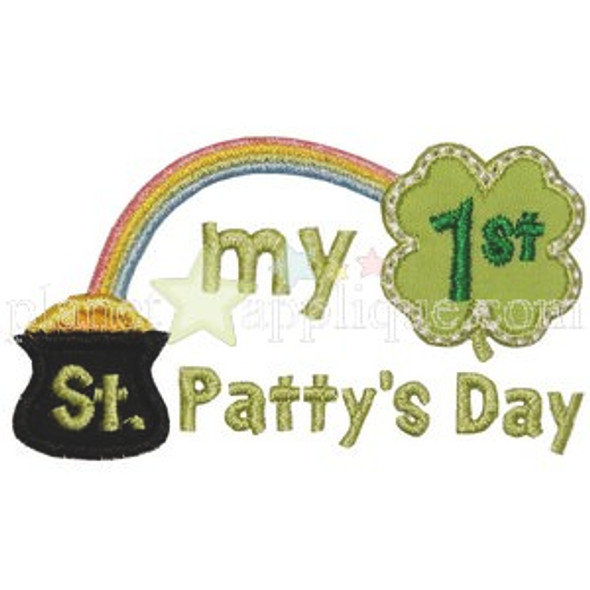 My 1st Pattys Day Machine Embroidery Design
