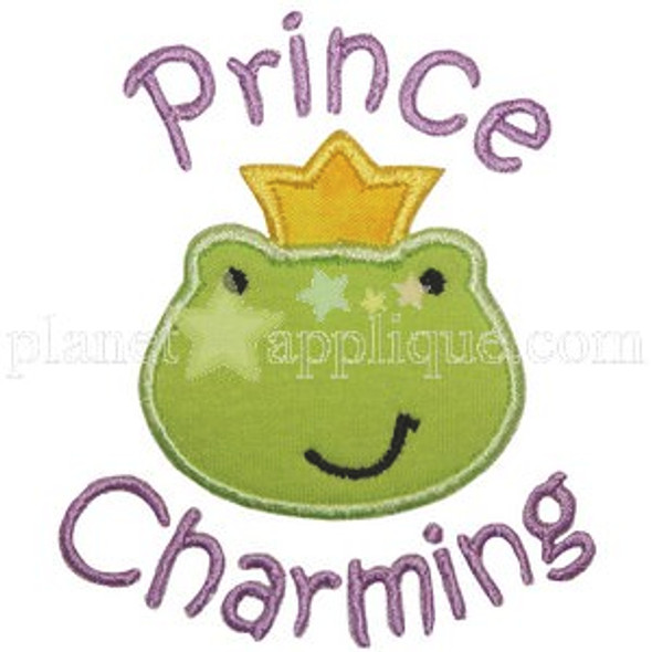 Prince Charming Applique Machine Embroidery Design