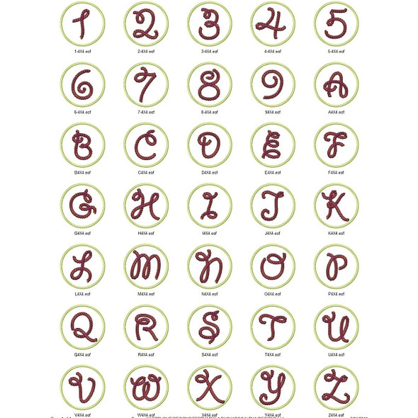 Lil Buckaroo Alphabet Embroidery Font Design