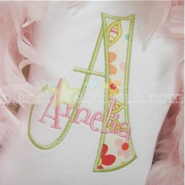 Aimee Alpha Machine Embroidery Design