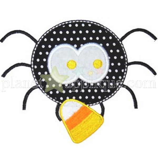 Candy Corn Spider Machine Embroidery Design