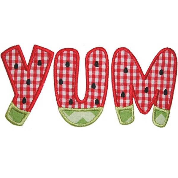 YUM Applique Machine Embroidery Design