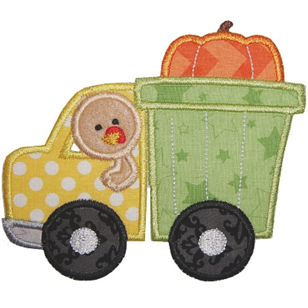 Dump Truck Turkey Machine Embroidery Design