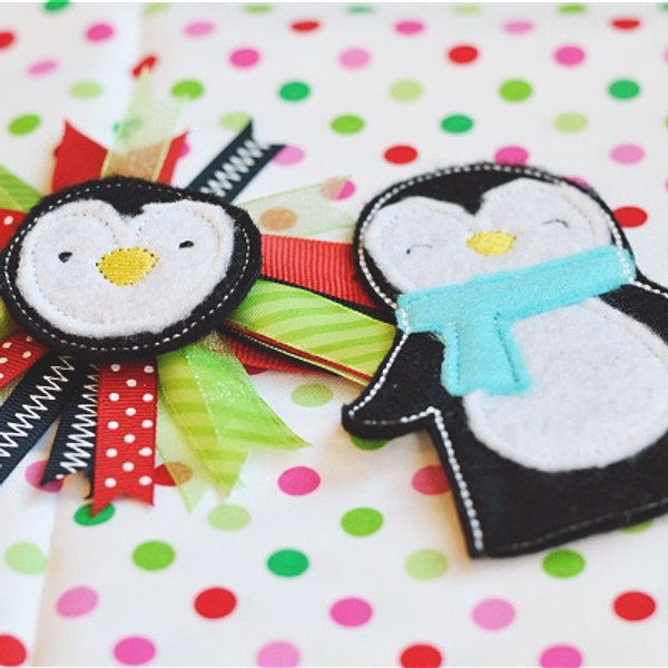 Penguin Feltie Set Machine Embroidery Design