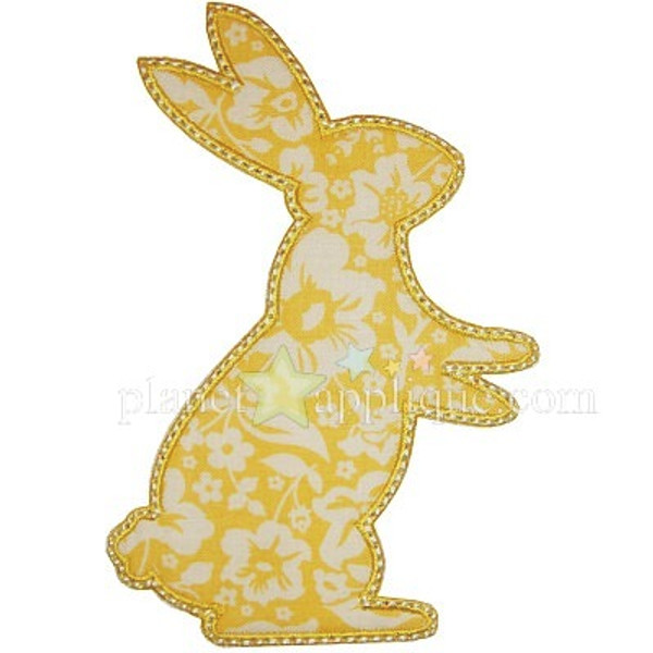 Simple Bunny 3 Applique Machine Embroidery Design