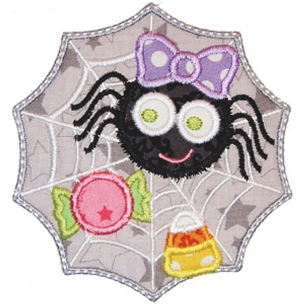 Miss Spiders Web Machine Embroidery Design