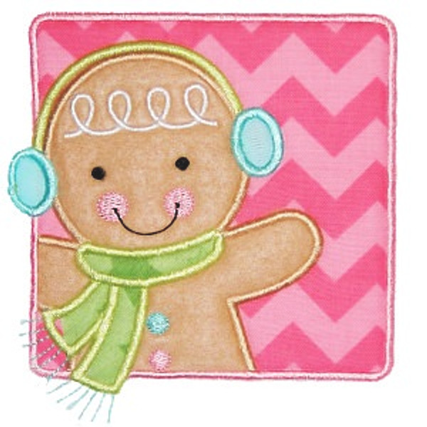 Gingerman Patch Machine Embroidery Design
