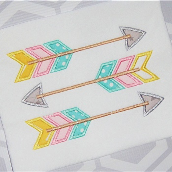 Three Arrows 2 Machine Embroidery Design