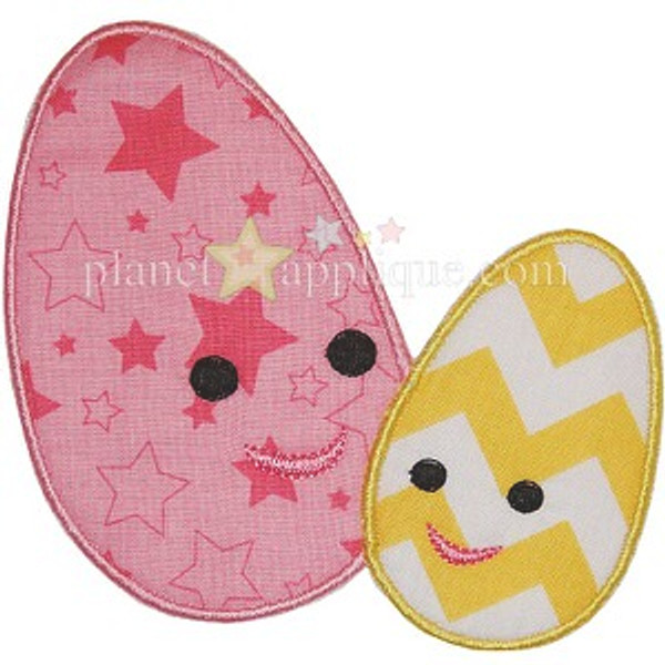 Mom and Baby Egg Machine Embroidery Design