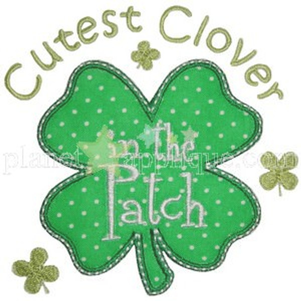 Cutest Clover in the Patch Machine Embroidery Design