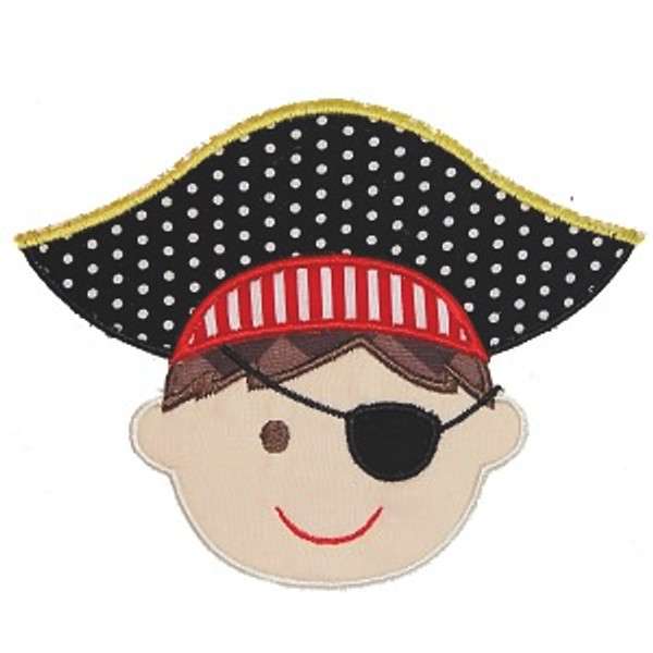 Jolly Roger Applique Machine Embroidery Design