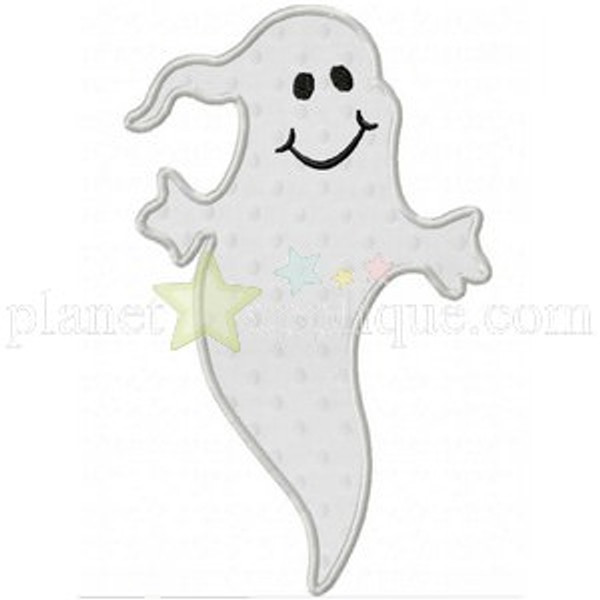 Ghost Applique Machine Embroidery Design