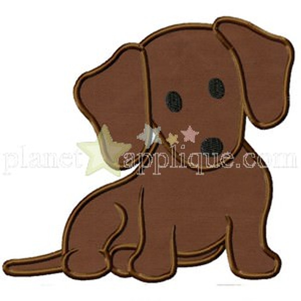 Dotty Puppy Machine Embroidery Design