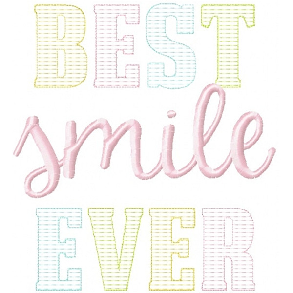 Best Smile Ever Machine Embroidery Design