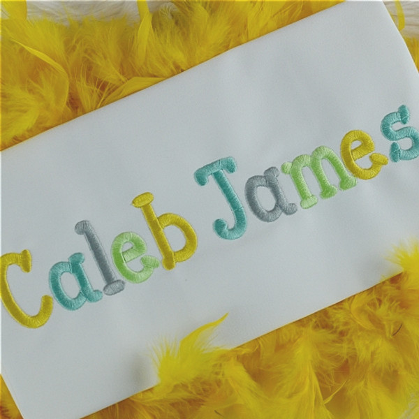 Caleb Embroidery Font Set Machine Embroidery Design