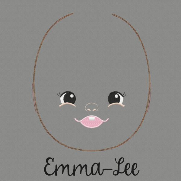 Emma Lee Doll Faces Addon Machine Embroidery Design
