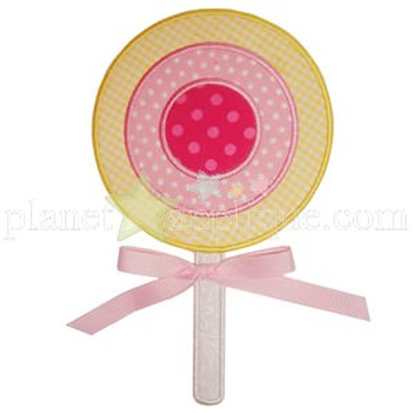 Circle Lolipop Applique Machine Embroidery Design