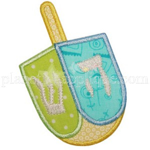 Dreidel Applique Machine Embroidery Design