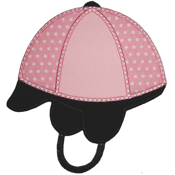 Riding Hat Applique Machine Embroidery Design