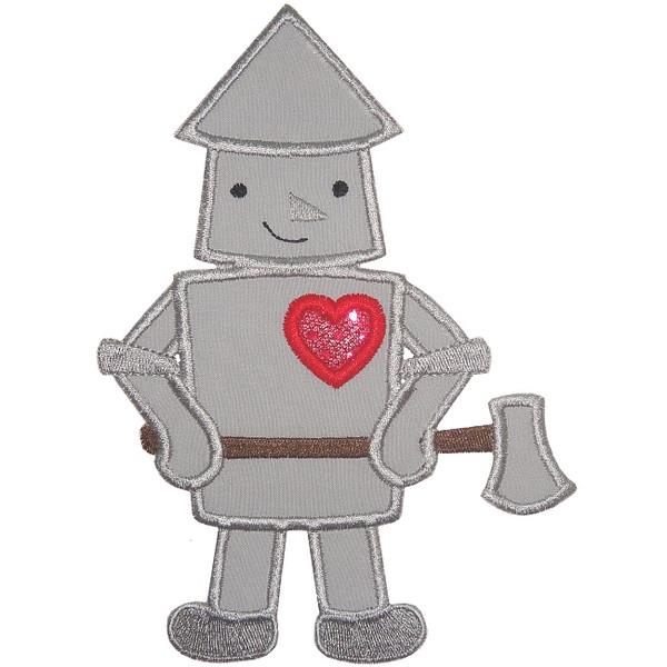 Tin Man Applique Machine Embroidery Design