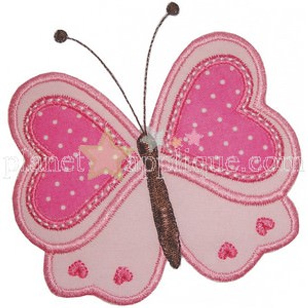 Valentine Butterfly Machine Embroidery Design