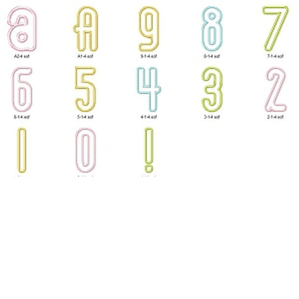 Dalton Alphabet Font Machine Embroidery Design For Instant Download