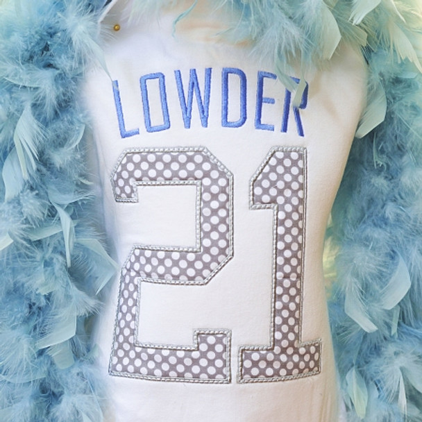 Letterman School Alphabet Font Machine Embroidery Design for Back to School