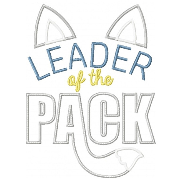 Leader of the Pack Applique Machine Embroidery Design