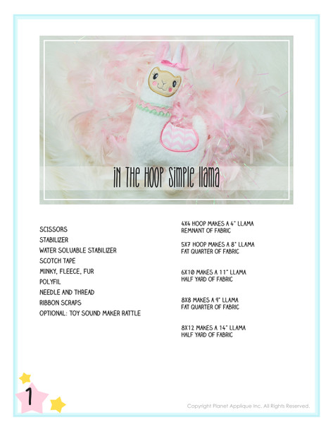 ITH Baby Llama Plush