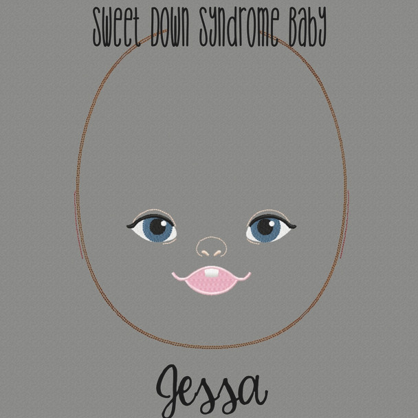 Jessa Doll Faces Addon Embroidery Machine Design