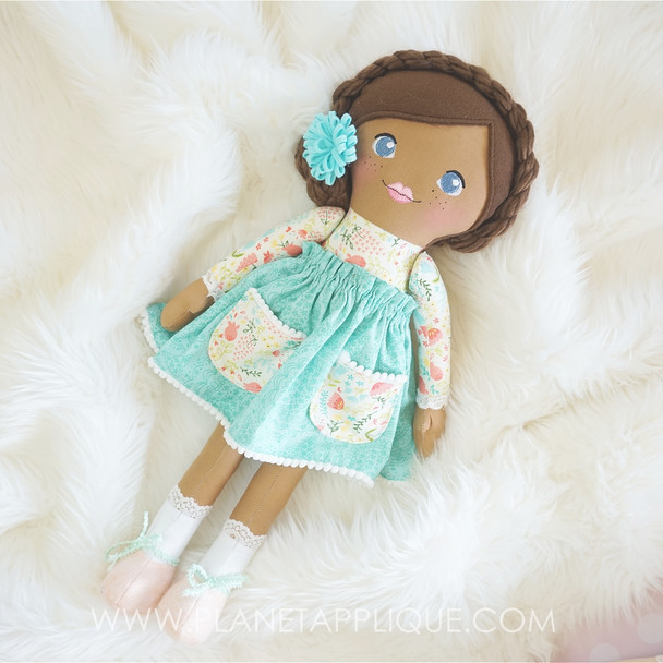 Cloth Rag Darling Dolls Machine Embroidery Design