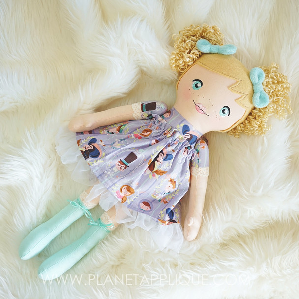 Cloth Rag Darling Dolls Machine Embroidery Design