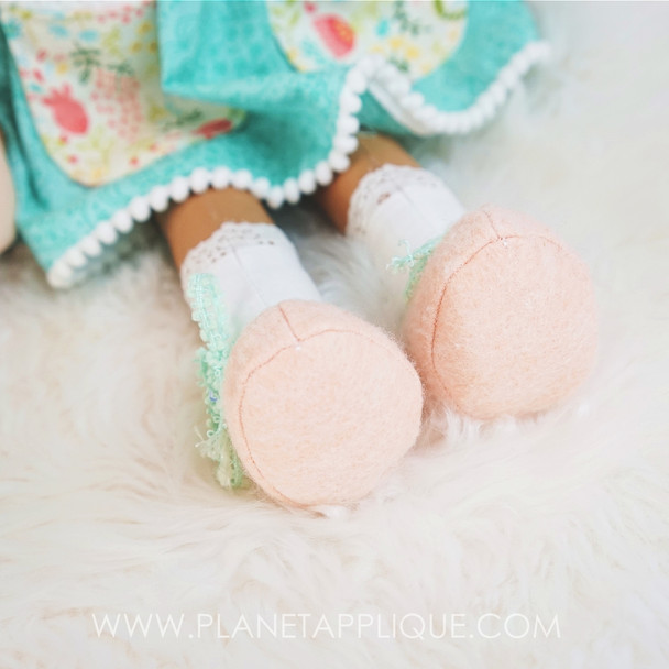 Cloth Rag Darling Dolls Machine Embroidery Design