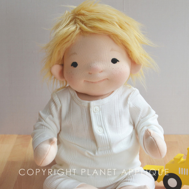 Baby Doll In the Hoop Design For Machine Embroidery Instant Download