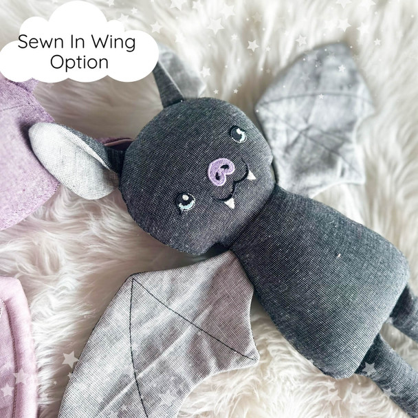 Bianca Vampire Bat Halloween Plushie For Machine Embroidery Instant Download Bianca Vampire Bat Halloween Plushie For Machine Embroidery Instant Download