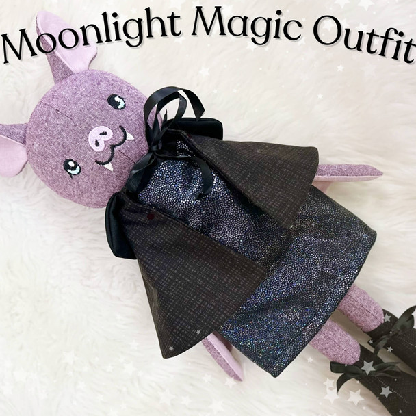 Bianca Vampire Bat Halloween Plushie For Machine Embroidery Instant Download